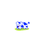 強く生きるウシ（個別スタンプ：3）