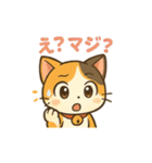 元気いっぱい♪三毛猫ミケたん（個別スタンプ：15）