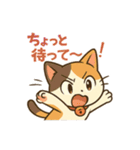 元気いっぱい♪三毛猫ミケたん（個別スタンプ：32）