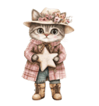 ビンテージ水彩画のねこ(文字なし)BIG（個別スタンプ：38）