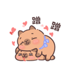 恋人カピバラの可愛い対話とふれあい（個別スタンプ：29）
