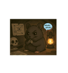黒ハムらおんの日常（個別スタンプ：15）