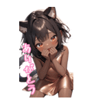 ゆるふわ猫ガールちゃん チャイナVer BIG（個別スタンプ：21）