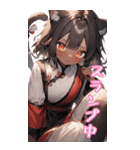 ゆるふわ猫ガールちゃん チャイナVer BIG（個別スタンプ：24）