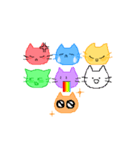 ねこまめ星の村長たち（個別スタンプ：8）