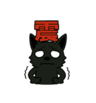 くろイッヌはネガキャン中（個別スタンプ：4）