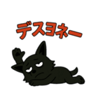 くろイッヌはネガキャン中（個別スタンプ：17）
