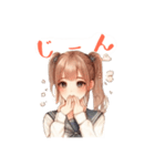 日常スタンプ(水彩画風girl）（個別スタンプ：29）