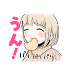 ドカ食いダイスキ！ もちづきさん2（個別スタンプ：3）