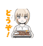 ドカ食いダイスキ！ もちづきさん2（個別スタンプ：9）
