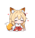 まったり巫女のきつねっ子スタンプ（個別スタンプ：28）