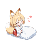まったり巫女のきつねっ子スタンプ（個別スタンプ：38）