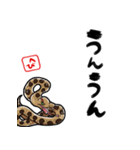 【修正版】新年を祝うヘビ（個別スタンプ：36）