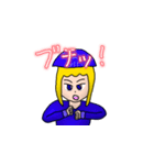 青い魔法少女のLINEスタンプ（個別スタンプ：4）