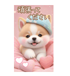 かわいい豆柴たち 使えるカラフルBIG 敬語（個別スタンプ：17）