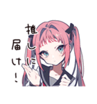 全力アイドルヲタ女子応援（個別スタンプ：24）