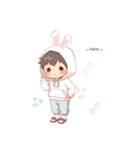 ふわもこ男子の毎日表情（個別スタンプ：3）