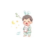ふわもこ男子の毎日表情（個別スタンプ：9）