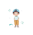 ふわもこ男子の毎日表情（個別スタンプ：14）
