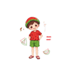 ふわもこ男子の毎日表情（個別スタンプ：18）