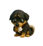 犬（3D）-様々な体の動き 003（個別スタンプ：29）