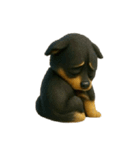 犬（3D）-様々な体の動き 003（個別スタンプ：39）