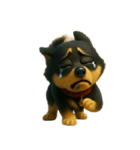 犬（3D）-様々な体の動き 004（個別スタンプ：8）