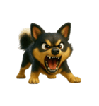 犬（3D）-様々な体の動き 004（個別スタンプ：26）