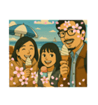 家族で旅に出よう！笑顔あふれる思い出（個別スタンプ：10）