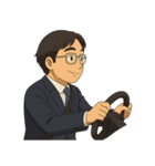 お父さんの楽しい一日（個別スタンプ：8）