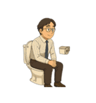 お父さんの楽しい一日（個別スタンプ：9）