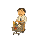お父さんの楽しい一日（個別スタンプ：11）