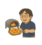 お父さんの楽しい一日（個別スタンプ：13）