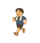お父さんの楽しい一日（個別スタンプ：16）