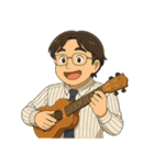 お父さんの楽しい一日（個別スタンプ：22）