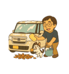 お父さんの楽しい一日（個別スタンプ：26）