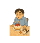 お父さんの楽しい一日（個別スタンプ：28）