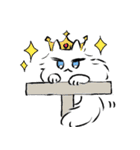 しろくてふわふわのおもち（個別スタンプ：15）