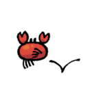 楽しいカニ（個別スタンプ：14）