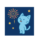 アオネコのひとこと 2（個別スタンプ：20）
