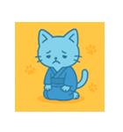 アオネコのひとこと 2（個別スタンプ：34）