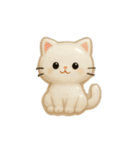 ぷっくりシールスタンプ【ねこ】（個別スタンプ：1）