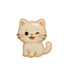 ぷっくりシールスタンプ【ねこ】（個別スタンプ：2）
