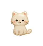 ぷっくりシールスタンプ【ねこ】（個別スタンプ：4）