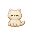 ぷっくりシールスタンプ【ねこ】（個別スタンプ：5）