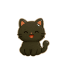ぷっくりシールスタンプ【ねこ】（個別スタンプ：9）