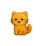 ぷっくりシールスタンプ【ねこ】（個別スタンプ：17）