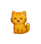 ぷっくりシールスタンプ【ねこ】（個別スタンプ：18）