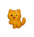 ぷっくりシールスタンプ【ねこ】（個別スタンプ：19）
