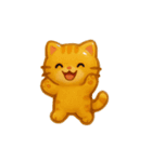 ぷっくりシールスタンプ【ねこ】（個別スタンプ：20）